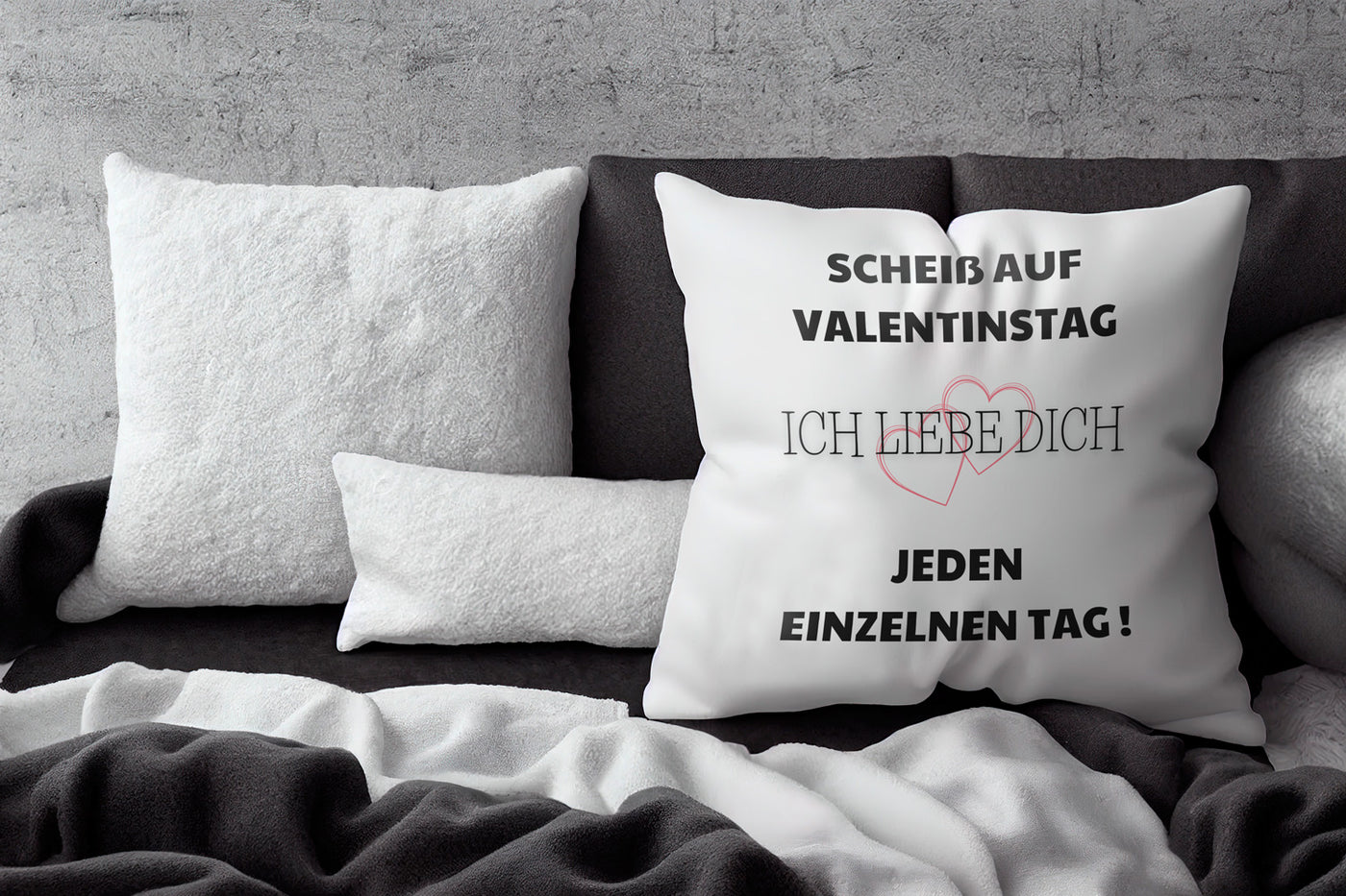 Kissen - Scheiß auf Valentinstag